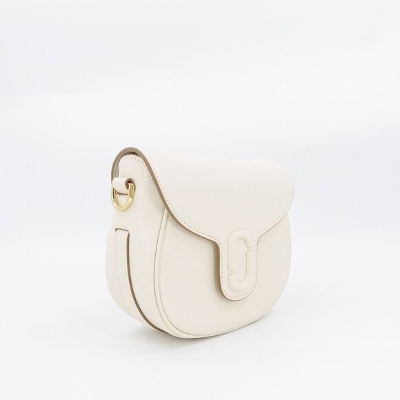Marc Jacobs Women's The Messenger Saddle Bag Small In Leather White OS - Picture 6 of 15